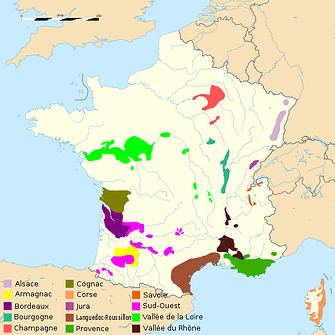 French Wine Map